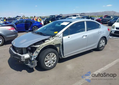 2012 Honda Civic Lx z USA, uszkodzony, nr VIN 2HGFB2F56CH573568